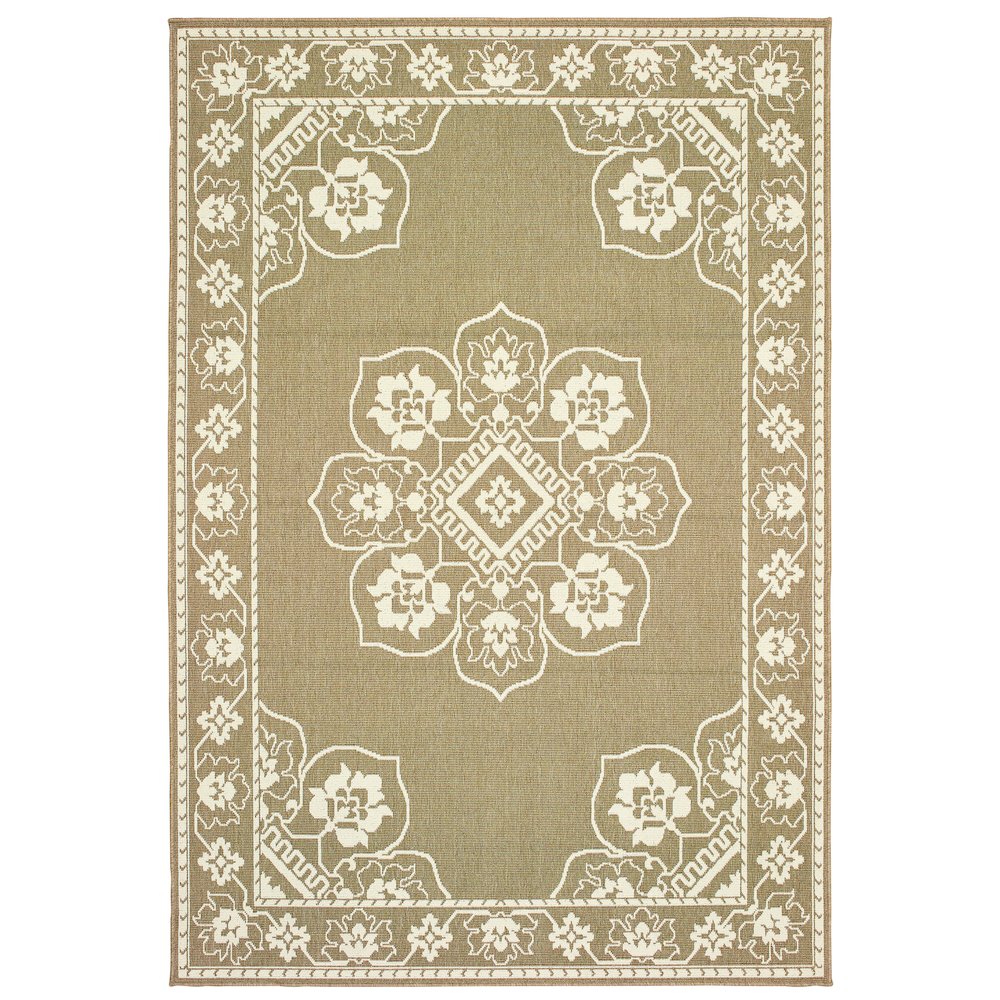 MARINA Tan 1' 9 X  3' 9 Area Rug. Picture 1