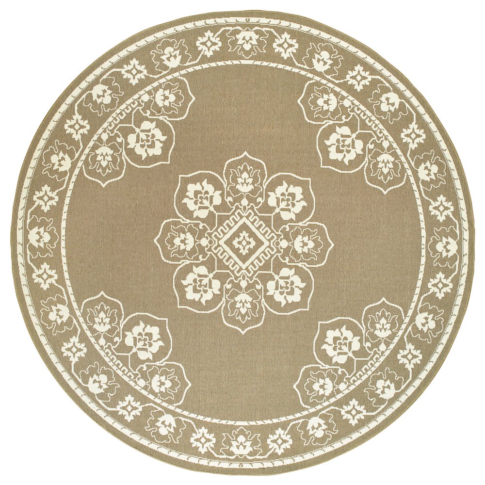 MARINA Tan 7'10 Area Rug. Picture 1