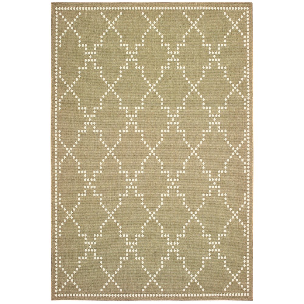 MARINA Tan 1' 9 X  3' 9 Area Rug. Picture 1