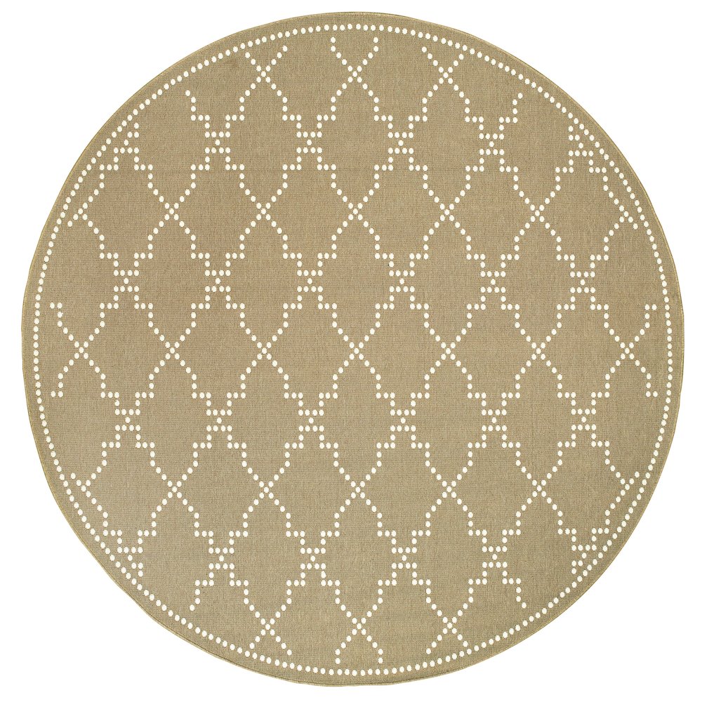 MARINA Tan 7'10 Area Rug. Picture 1