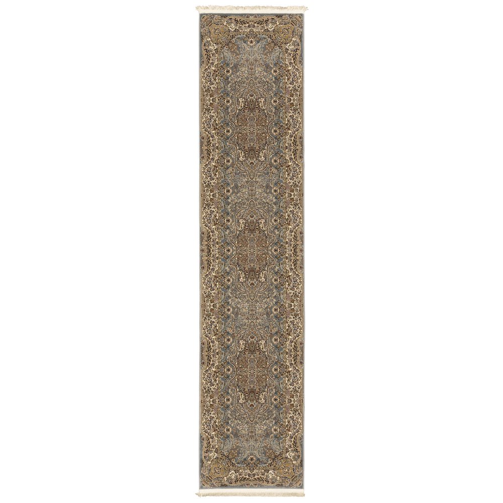 MASTERPIECE Blue 2' 3 X 10' Area Rug. Picture 1
