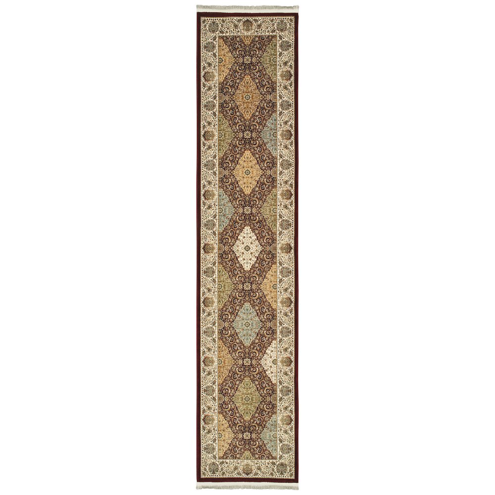 MASTERPIECE Red 2' 3 X 10' Area Rug. Picture 1