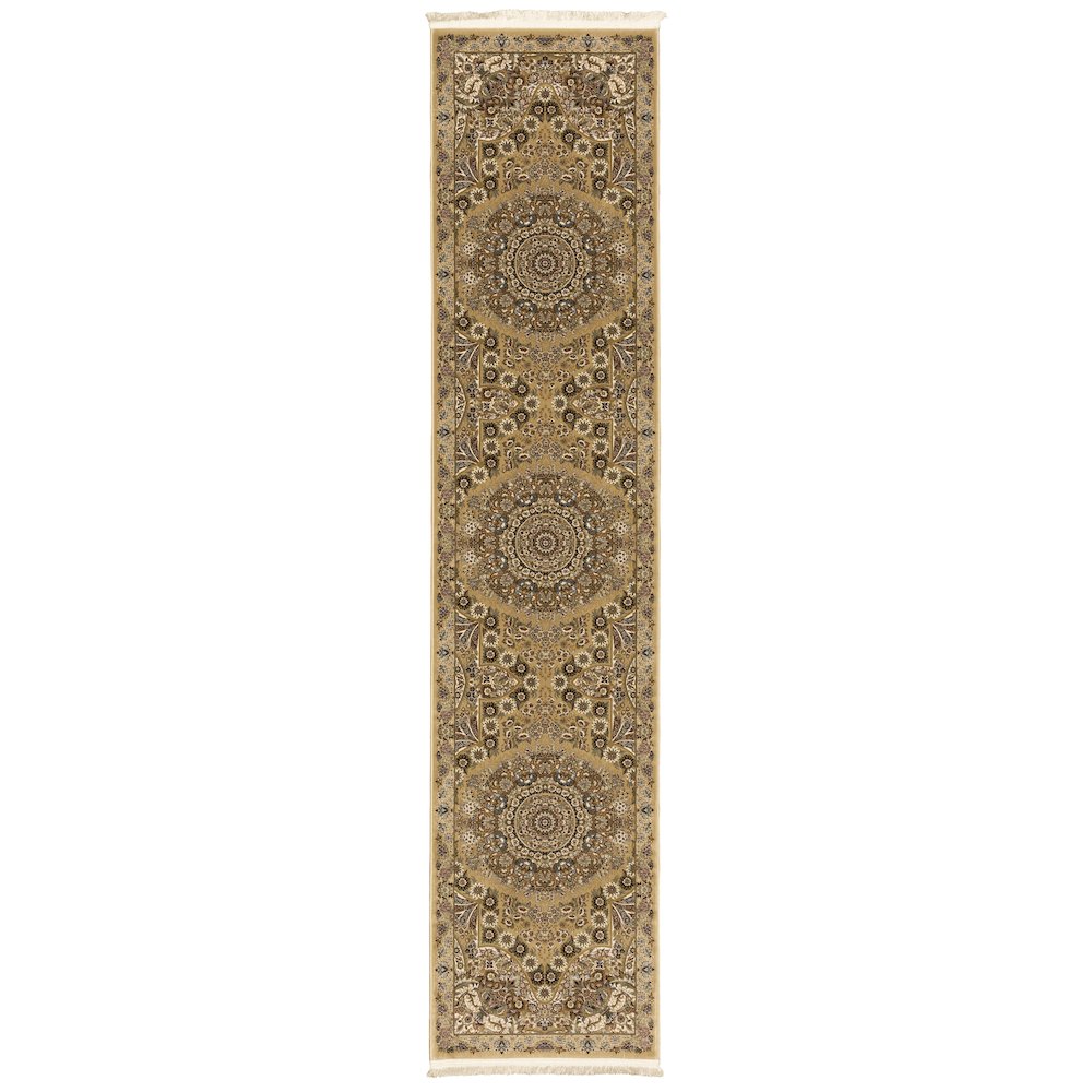 MASTERPIECE Gold 2' 3 X 10' Area Rug. Picture 1