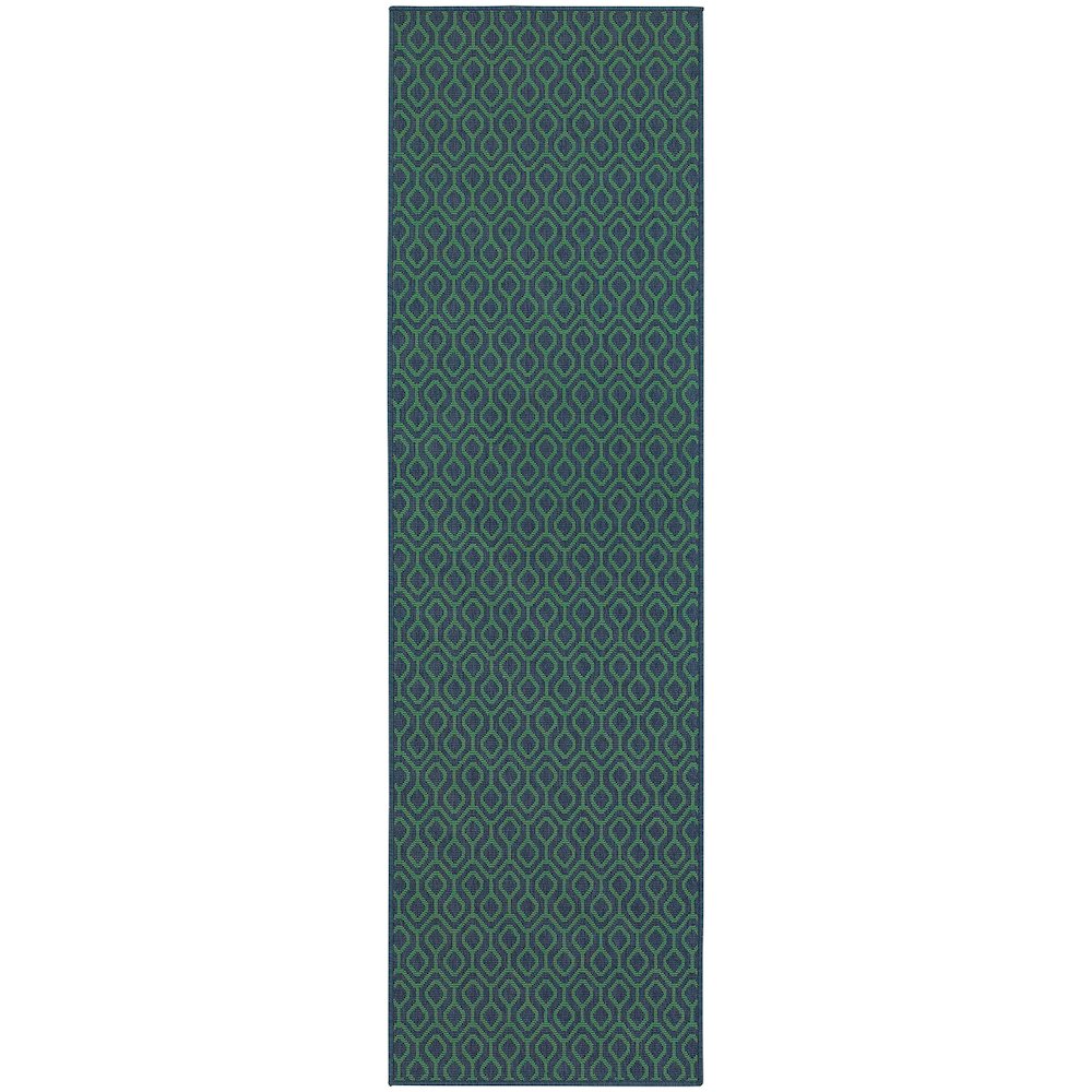 MERIDIAN Navy 2' 3 X  7' 6 Area Rug. Picture 1