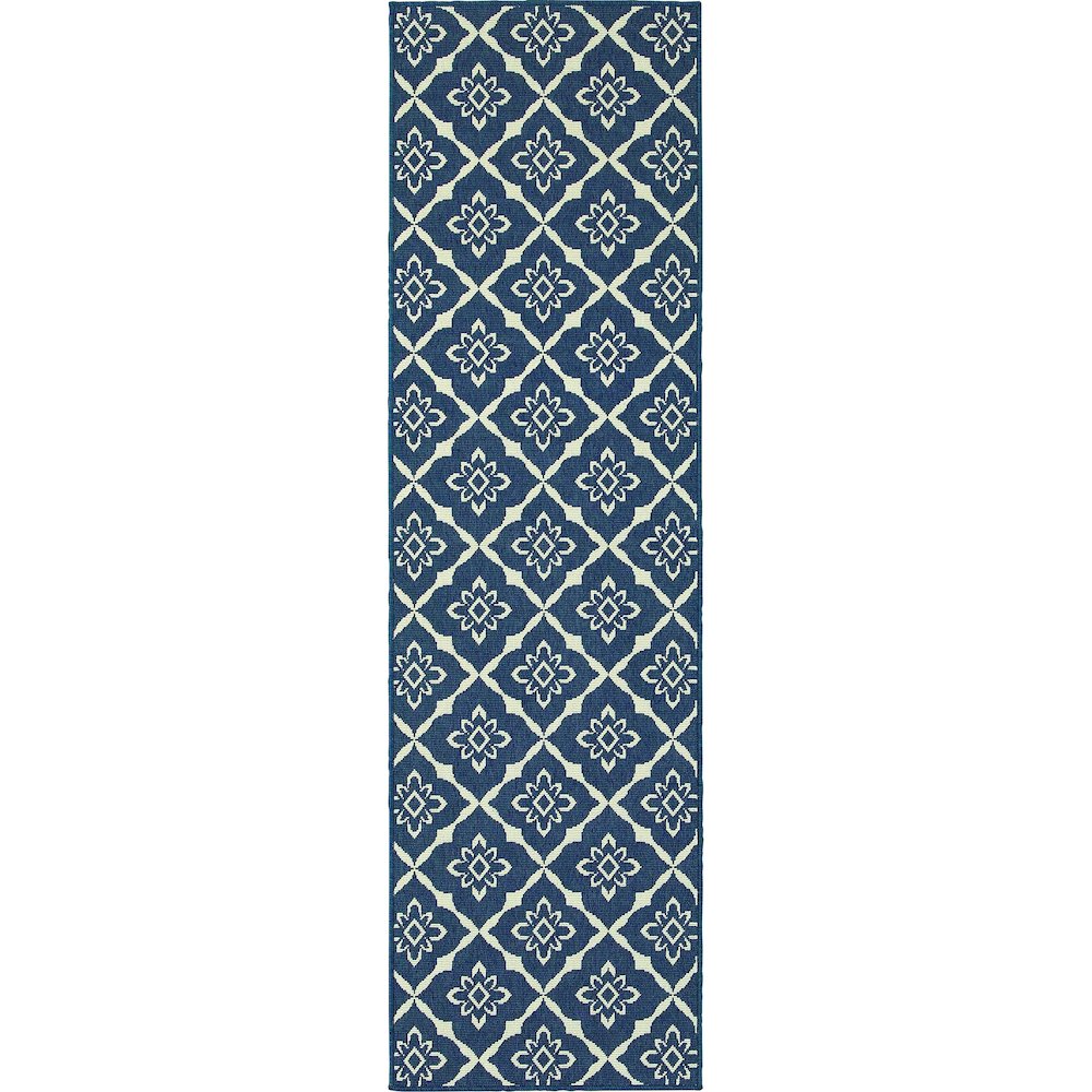 MERIDIAN Navy 2' 3 X  7' 6 Area Rug. Picture 1
