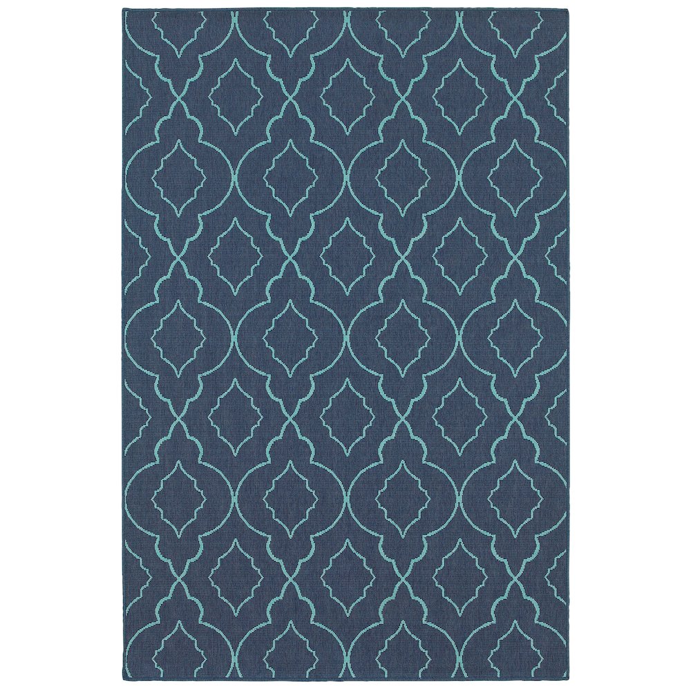 MERIDIAN Navy 1'10 X  2'10 Area Rug. Picture 1