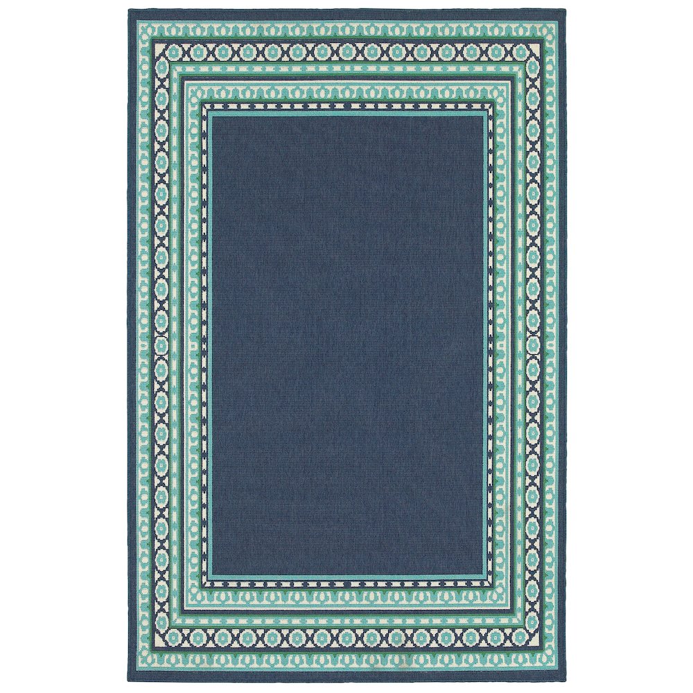 MERIDIAN Navy 1'10 X  2'10 Area Rug. Picture 1