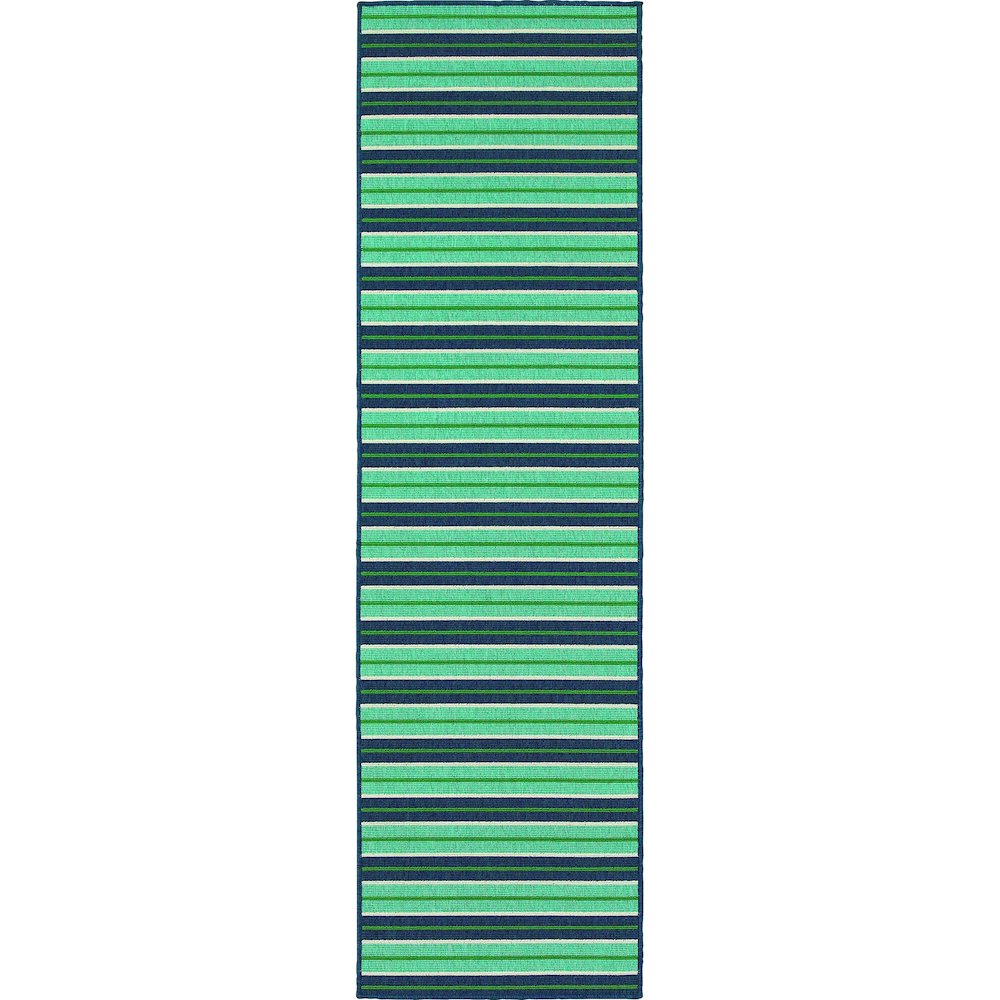 MERIDIAN Blue 2' 3 X  7' 6 Area Rug. Picture 1