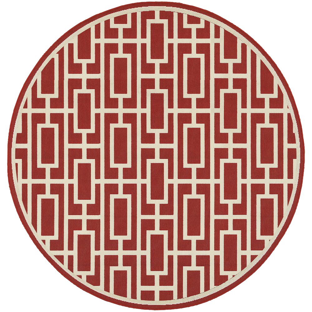 MERIDIAN Red 7'10 Area Rug. Picture 1