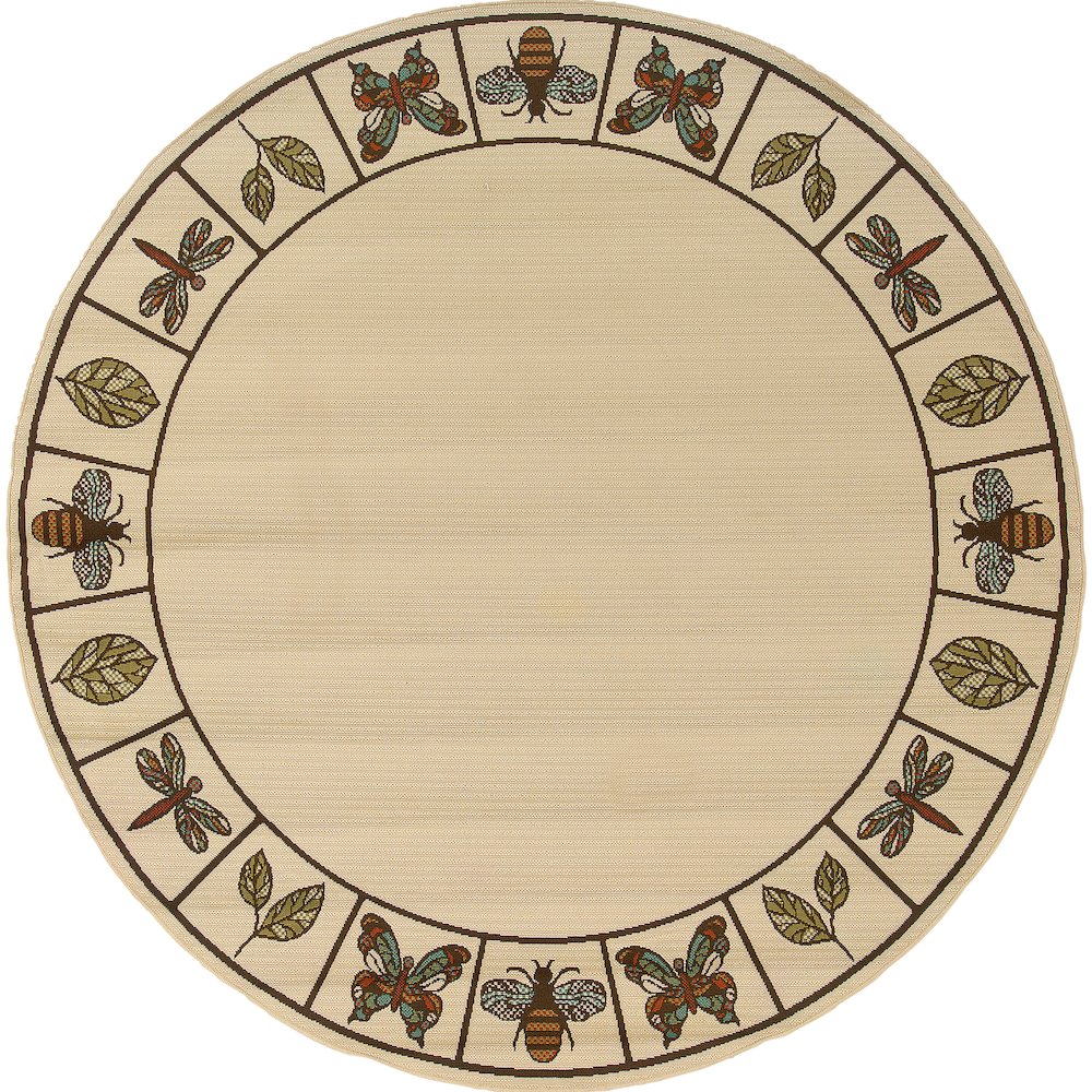 MONTEGO Ivory 7'10 Area Rug. Picture 1