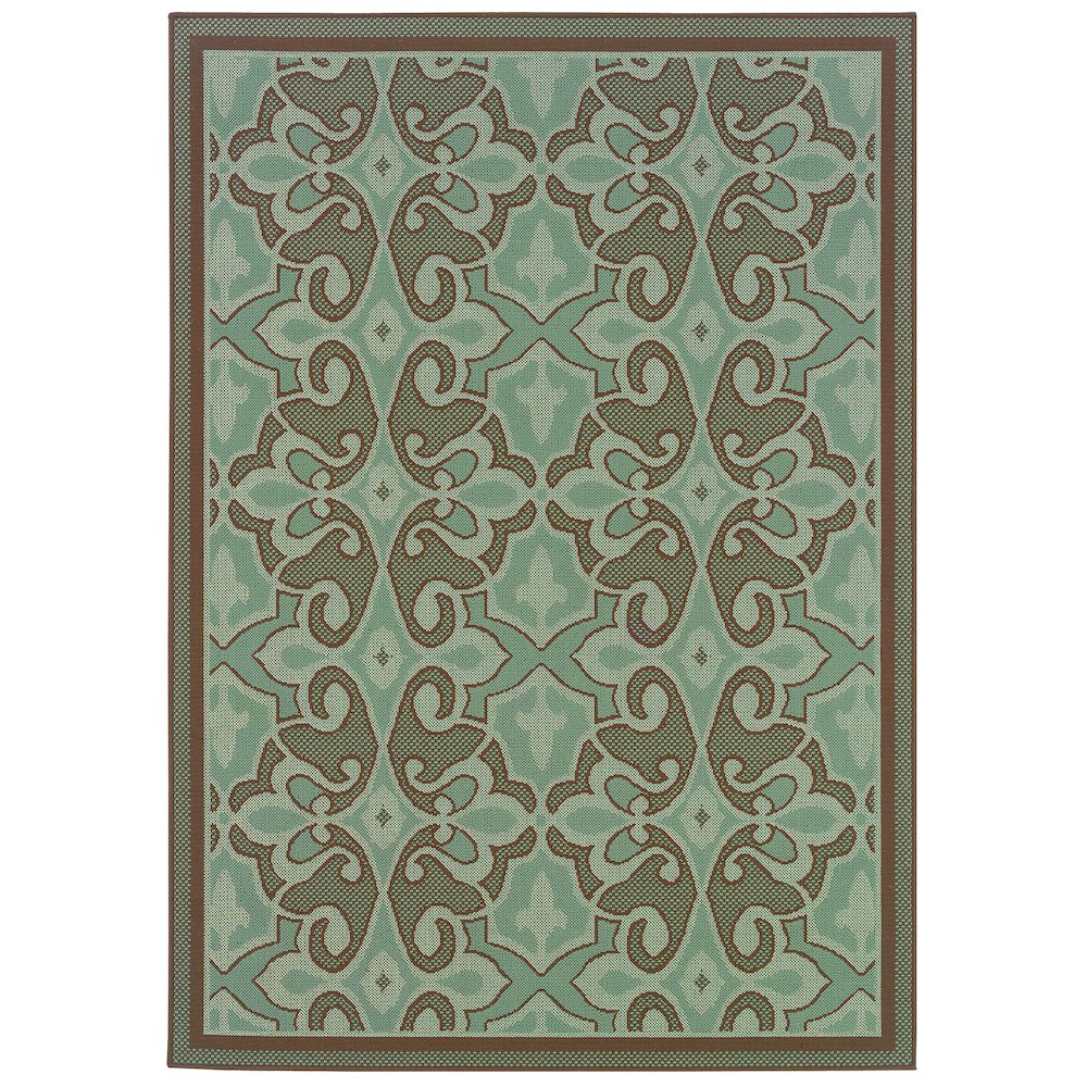 MONTEGO Blue 1' 9 X  3' 9 Area Rug. Picture 1