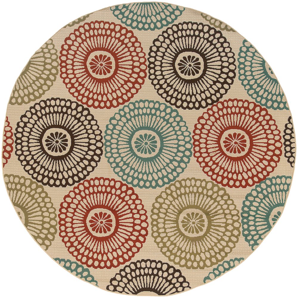 MONTEGO Beige 7'10 Area Rug. Picture 1