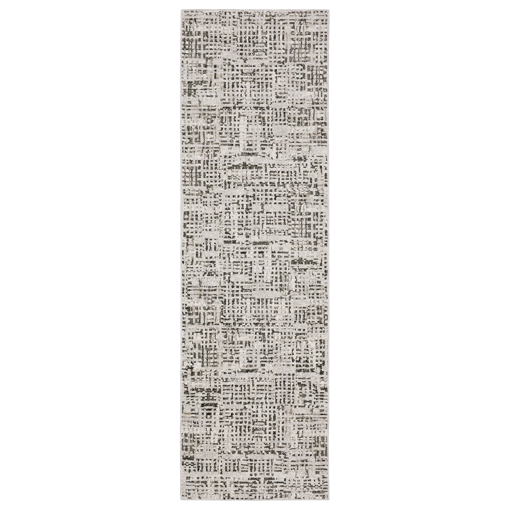 Nebulous Runner Size Casual Style Rug Ivory Color. Picture 1