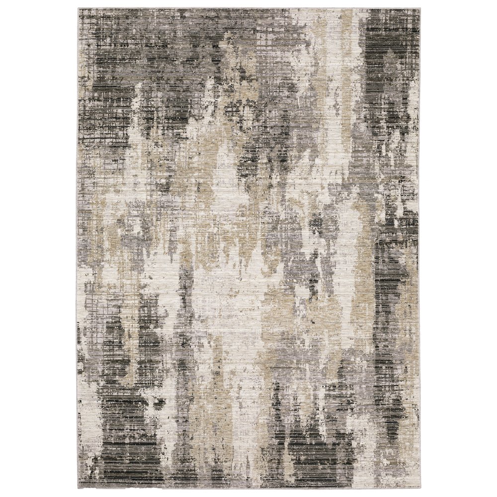 NEBULOUS Grey 3' 3 X  5' Area Rug. Picture 1