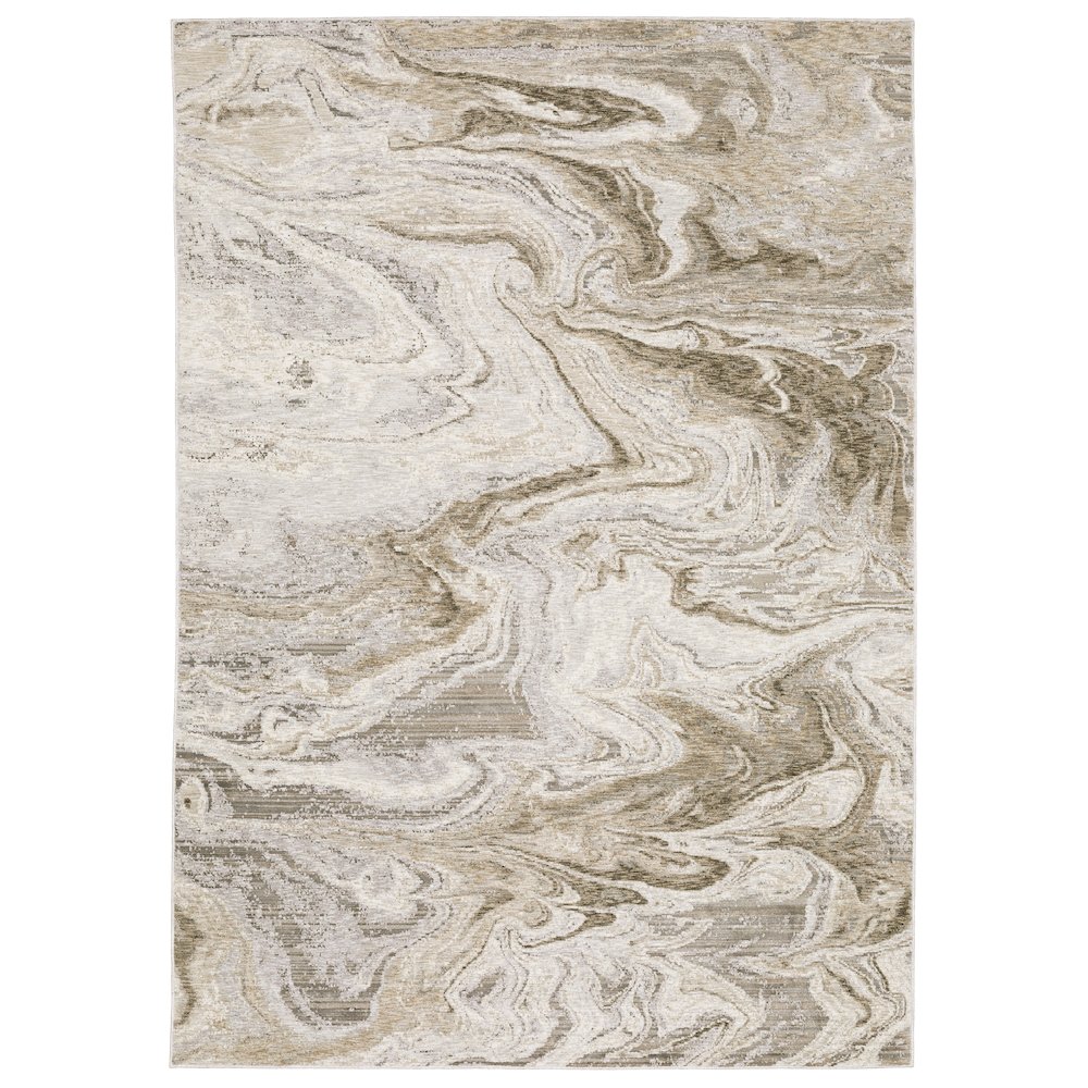 NEBULOUS Beige 3' 3 X  5' Area Rug. Picture 1