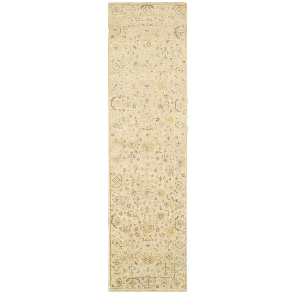 PALACE Beige 2' 6 X 10' Area Rug. Picture 1