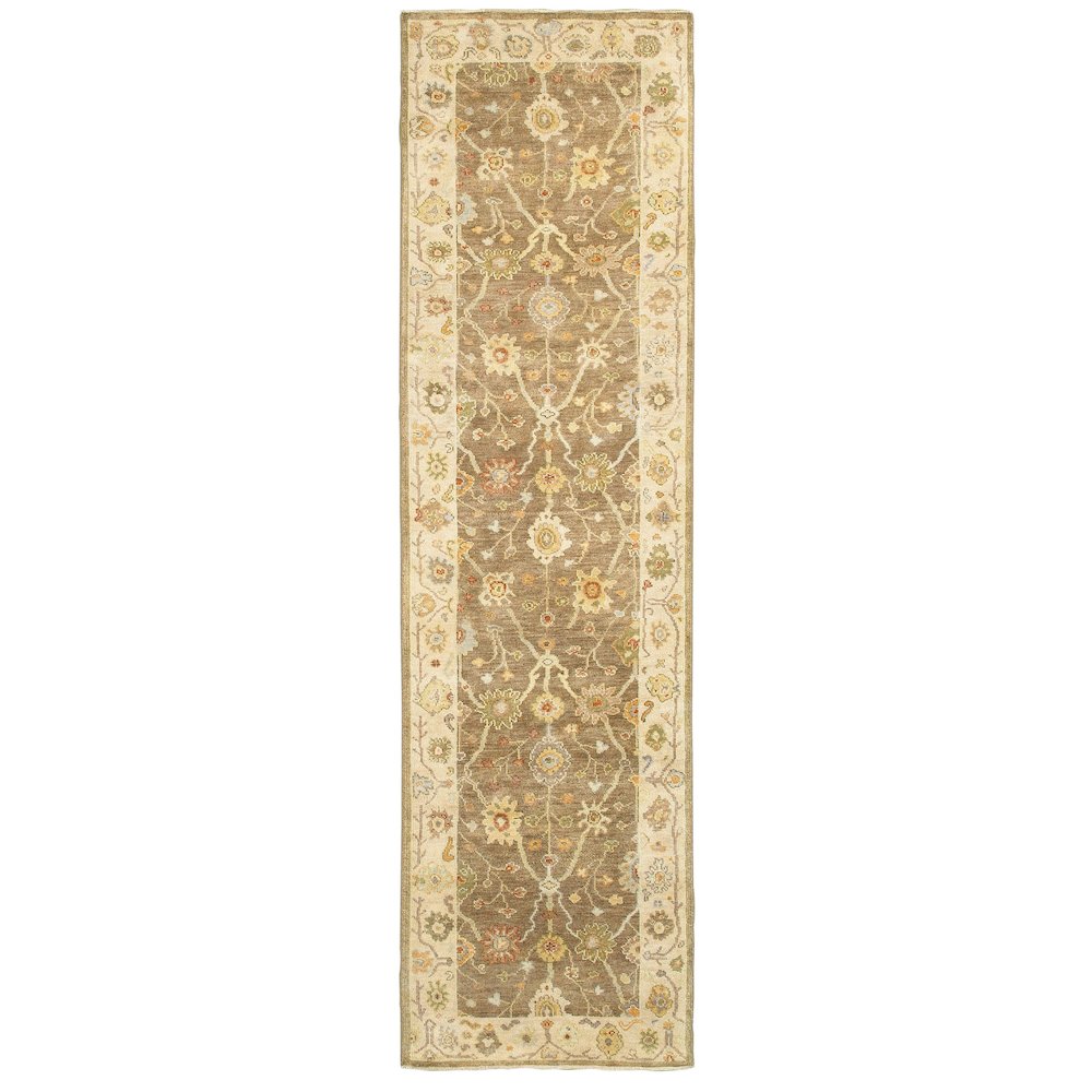 PALACE Brown 2' 6 X 10' Area Rug. Picture 1