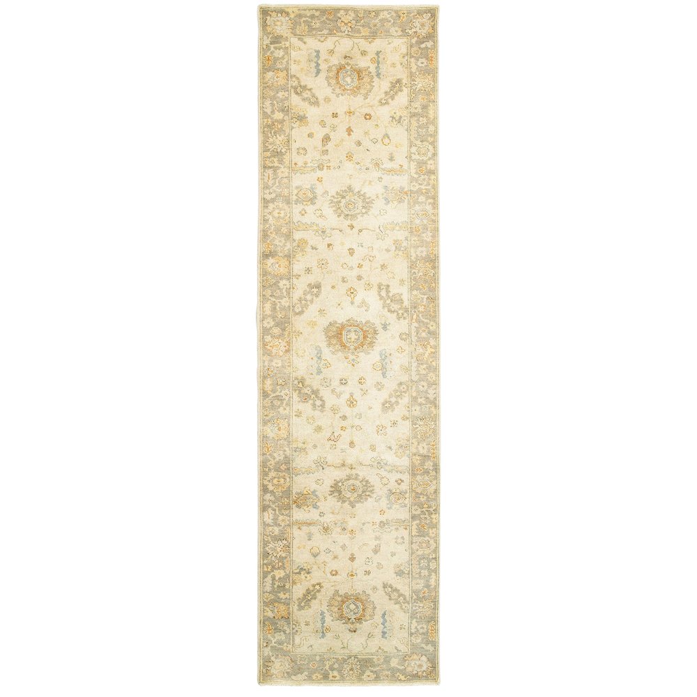 PALACE Beige 2' 6 X 10' Area Rug. Picture 1