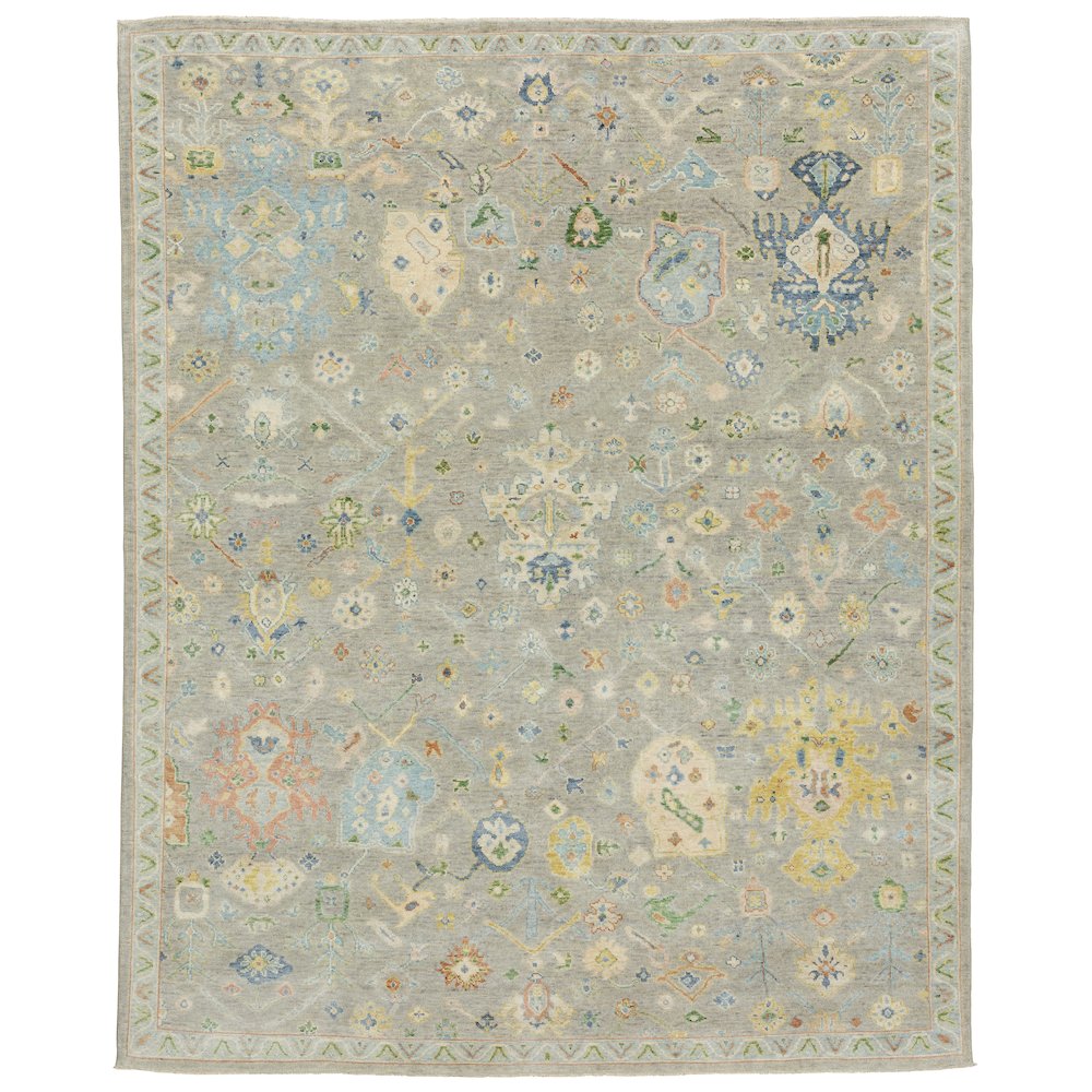 PALACE 103092' X  3' Grey color rug. Picture 1