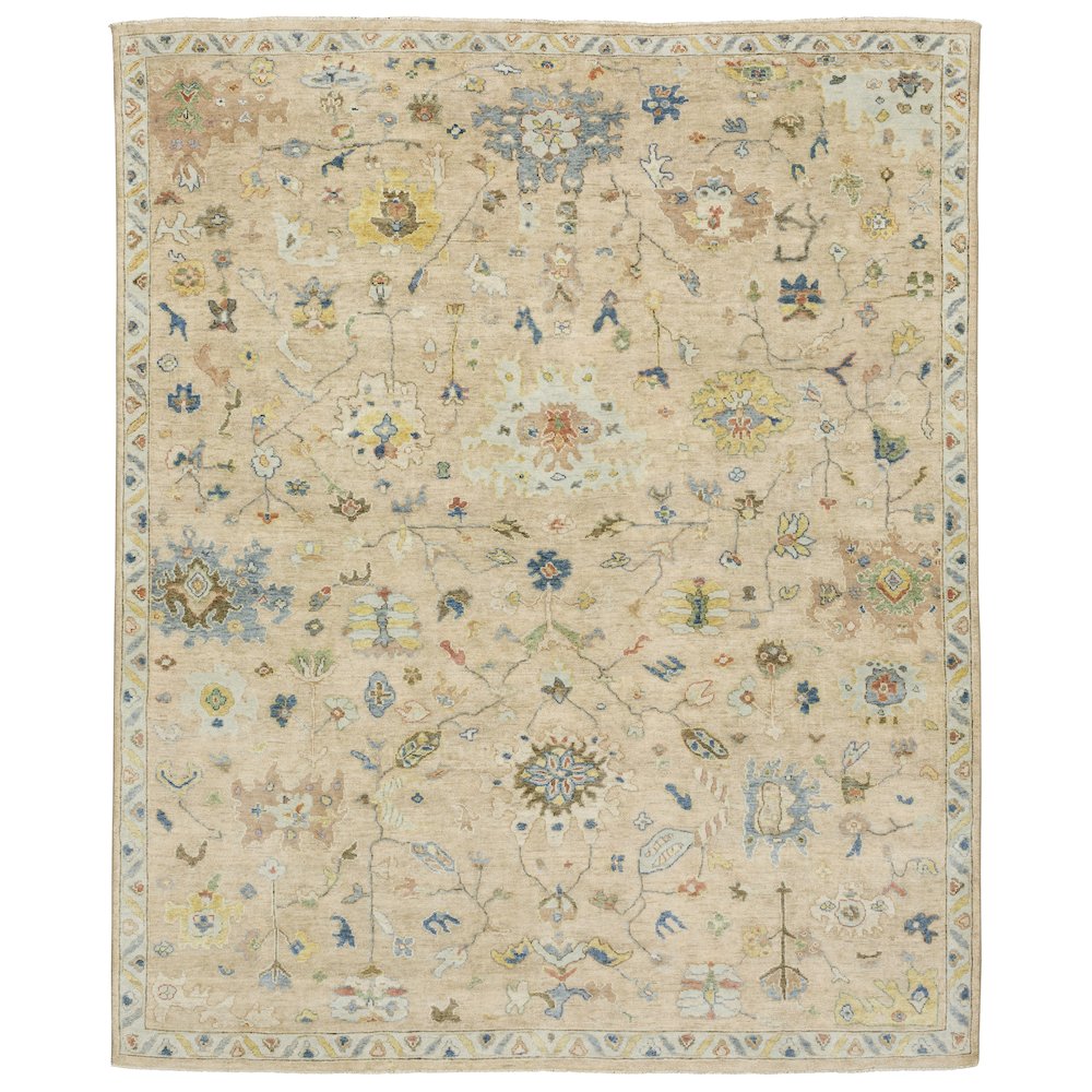 PALACE 103102' X  3' Beige color rug. Picture 1