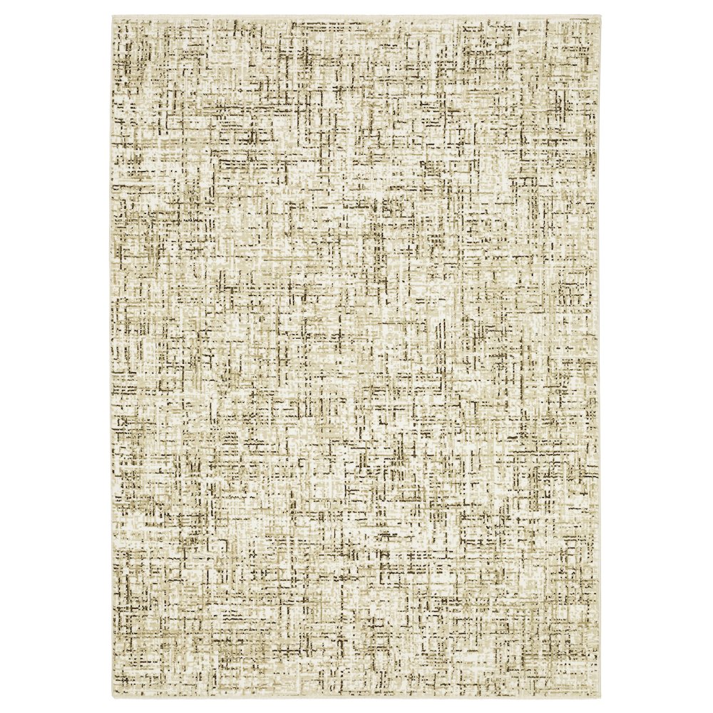 Casual Rug 7'10" X 10'10" Size in Ivory/ Brown Color. Picture 1