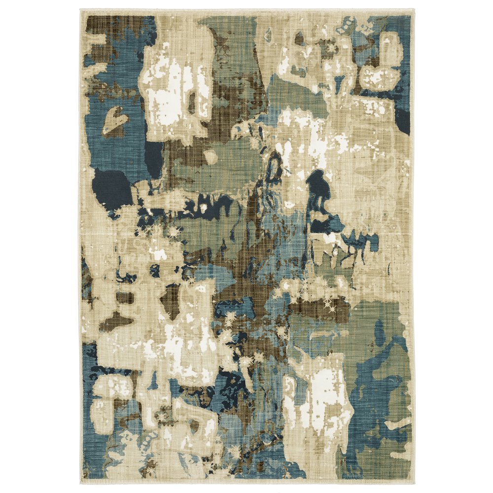 Reed 4X6 Size Casual Style Rug Beige Color. Picture 1