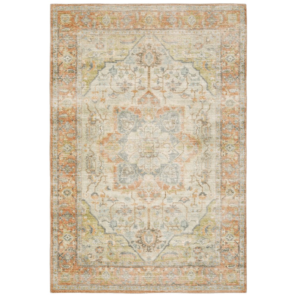 SAVOY Orange 5' 3 X  7' 3 Area Rug. Picture 1