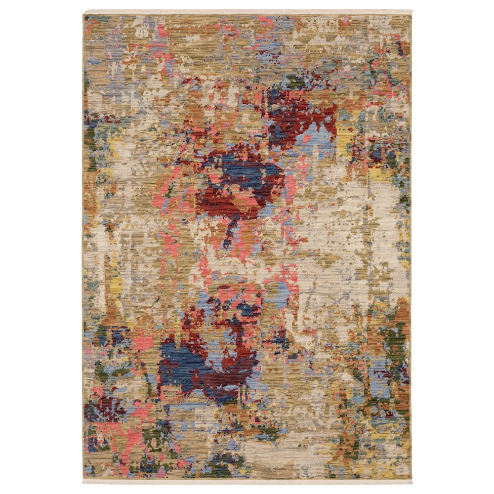 SOLERI SOL062' X  3' Beige color rug. Picture 1
