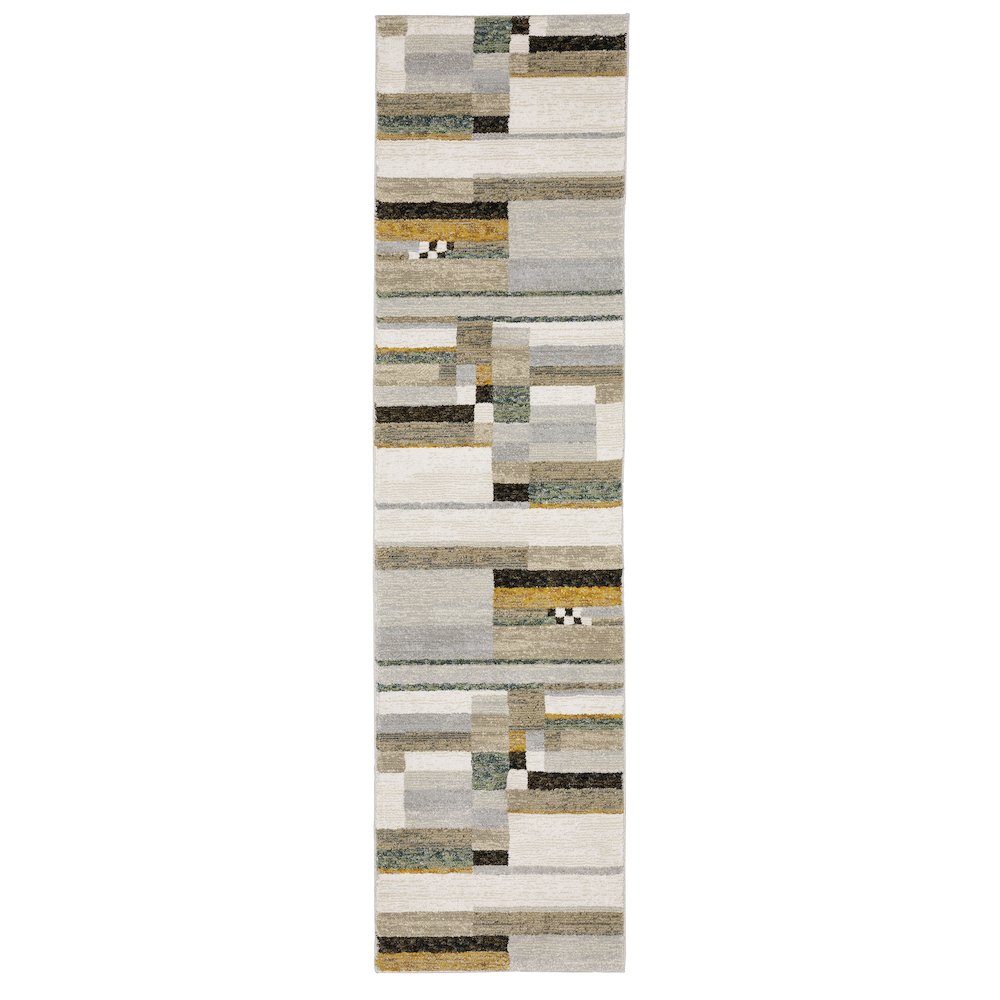 STRADA Beige 2' 3 X  8' Area Rug. Picture 1