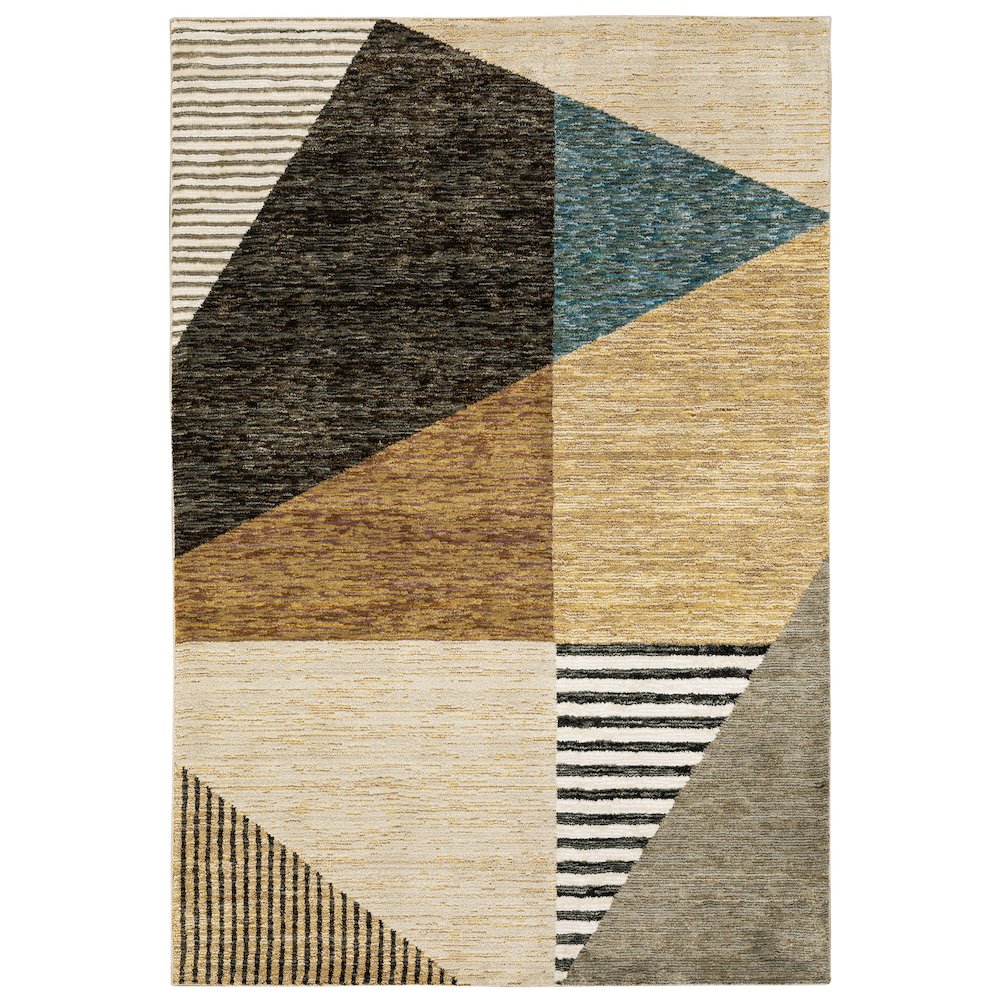 STRADA Gold 3' 3 X  5' 2 Area Rug. Picture 1