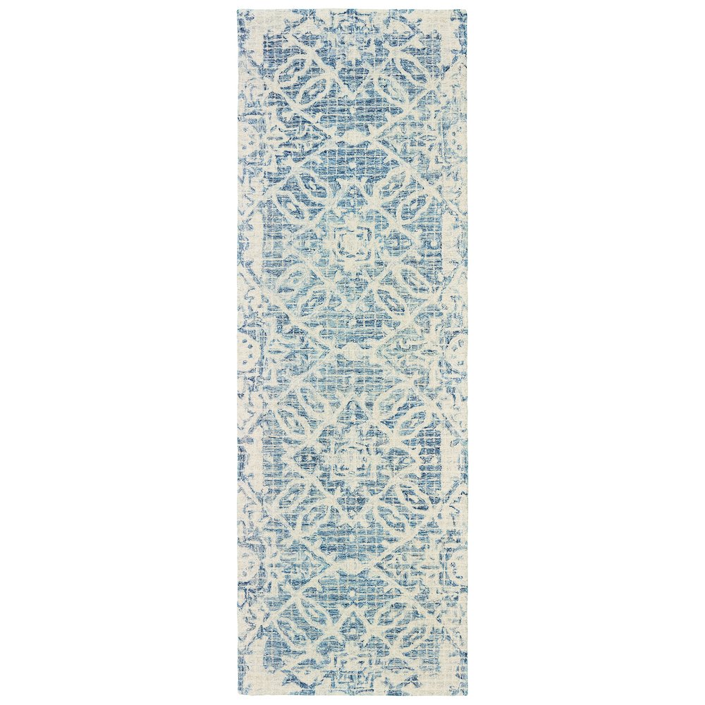 TALLAVERA Blue 2' 6 X  8' Area Rug. Picture 1
