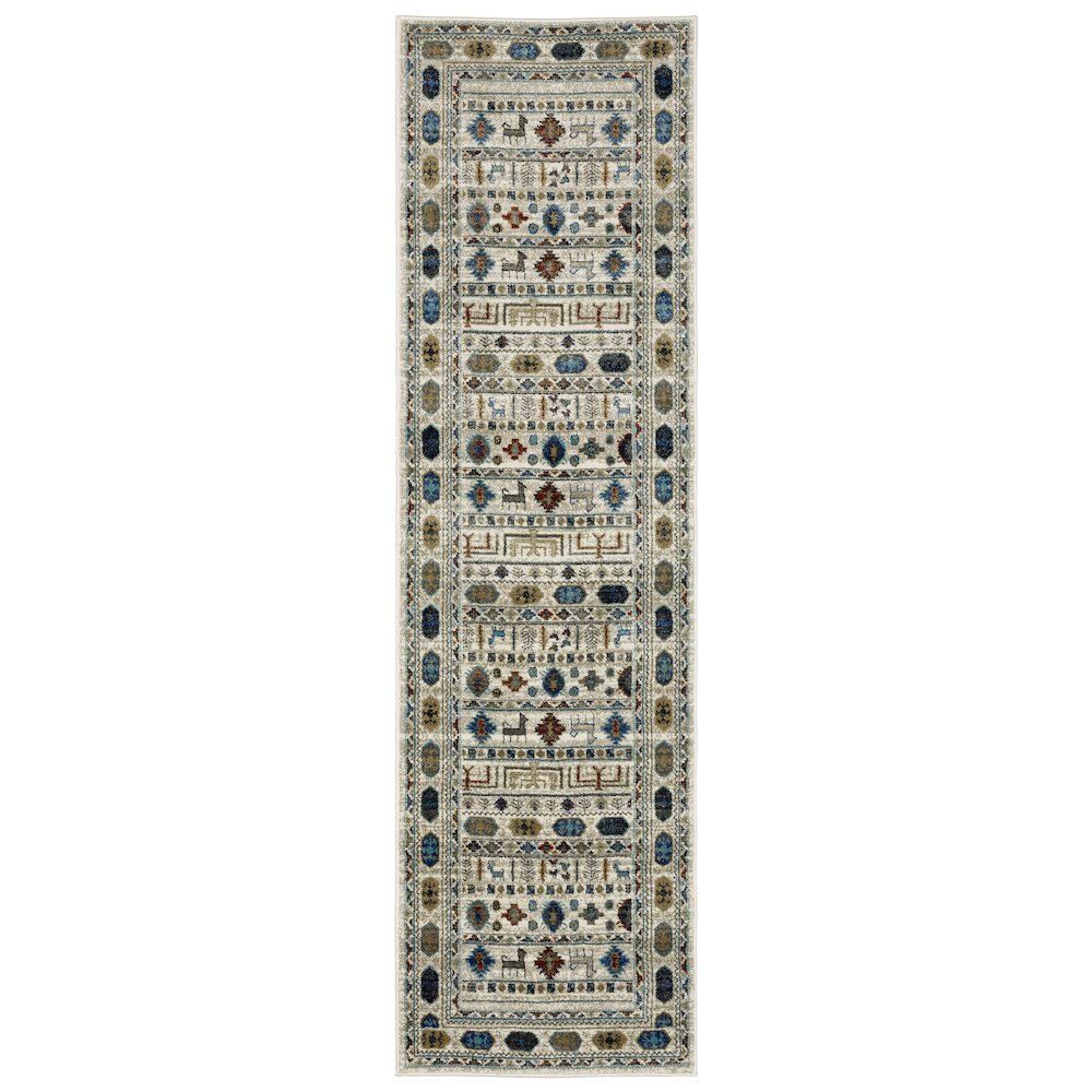 VENICE Ivory 2' 3 X  7' 6 Area Rug. Picture 1