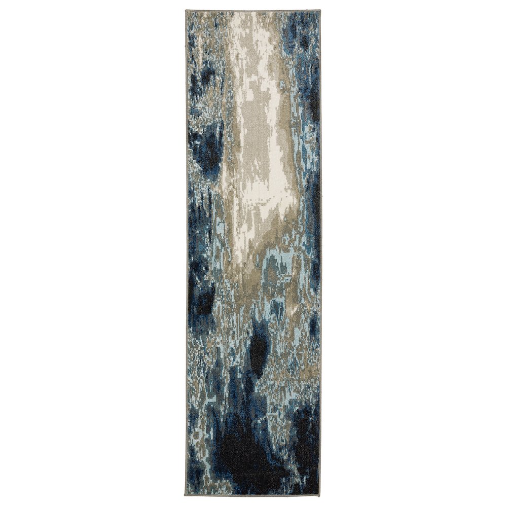 VENICE Blue 2' 3 X  7' 6 Area Rug. Picture 1