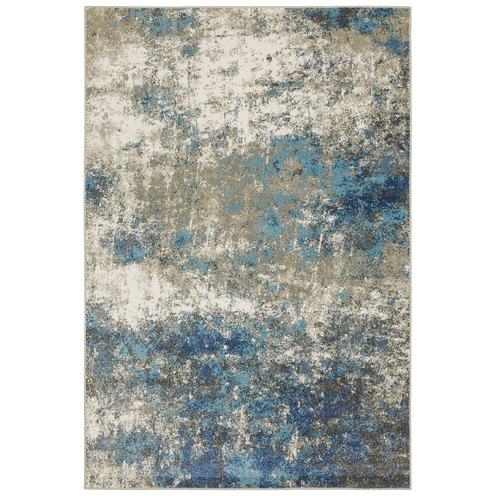 VENICE Blue 3'10 X  5' 5 Area Rug. Picture 1