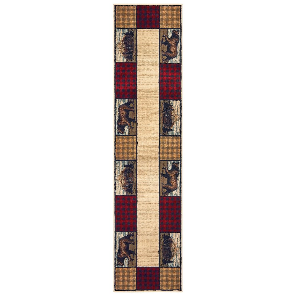 WOODLANDS Ivory 1'10 X  7' 6 Area Rug. Picture 1