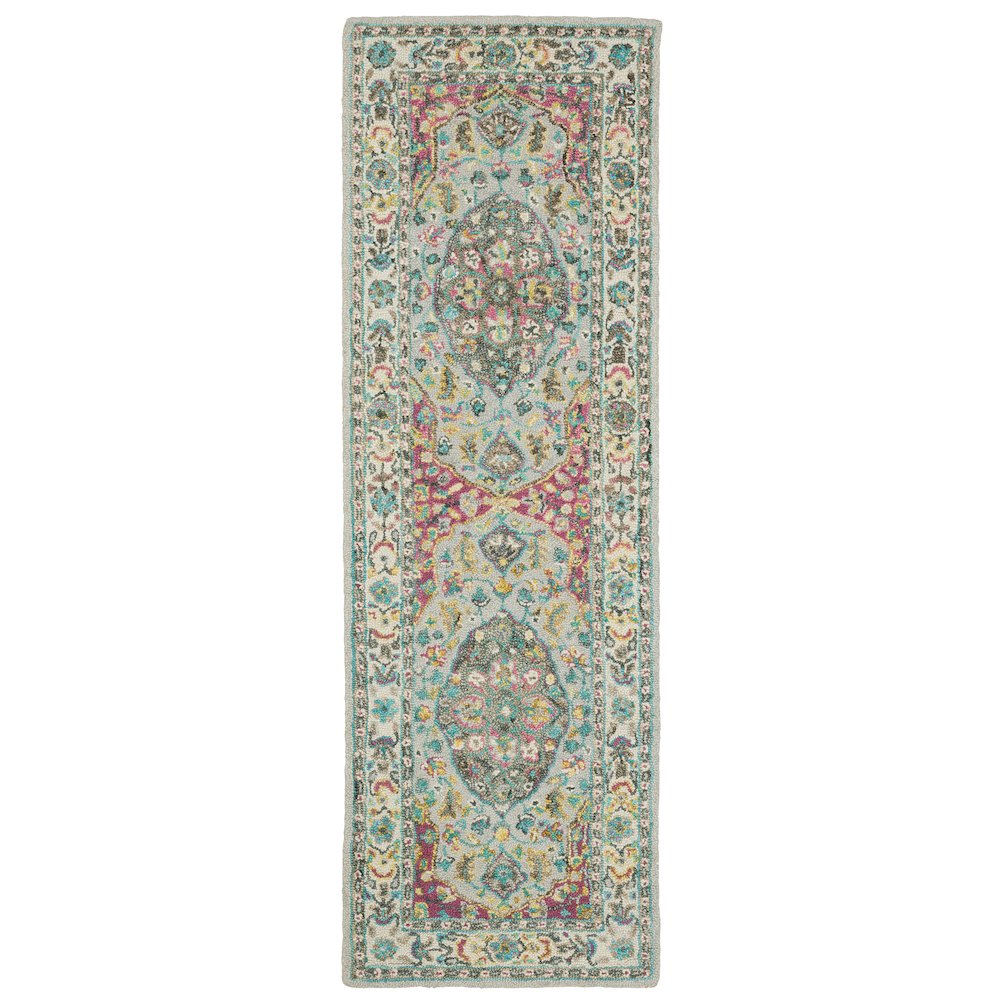 ZAHRA Grey 2' 6 X  8' Area Rug. Picture 1
