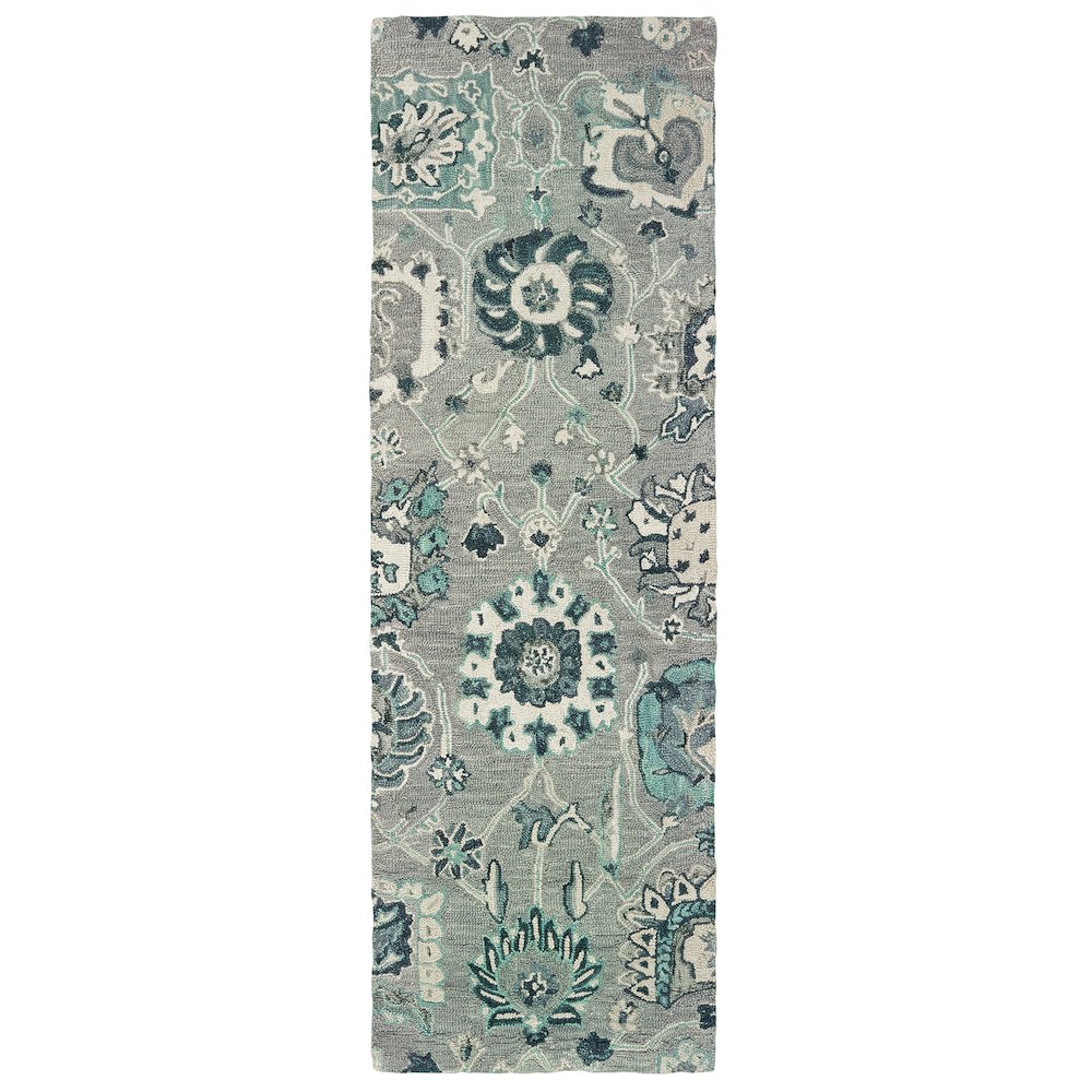 ZAHRA Grey 2' 6 X  8' Area Rug. Picture 1