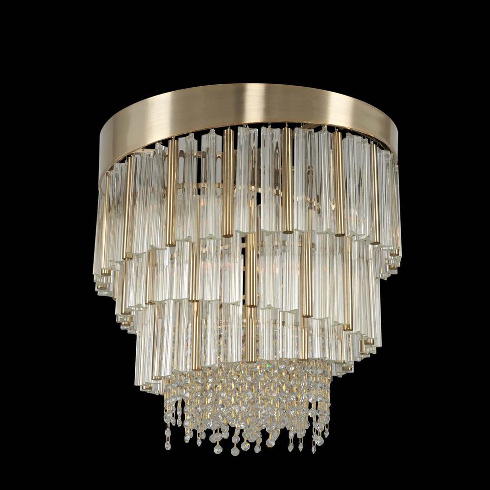 The Champagne Spiral Convertible Pendant - Semi Flush Mount, Belen Kox. Picture 1