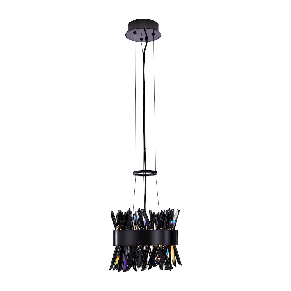 Glacier 10-in (26-watt) LED Black Nickel Pendant. Picture 1