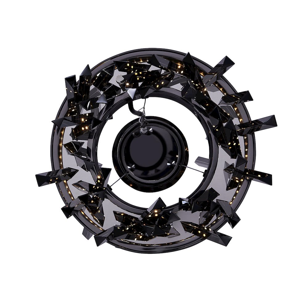 Glacier 10-in (26-watt) LED Black Nickel Pendant. Picture 3