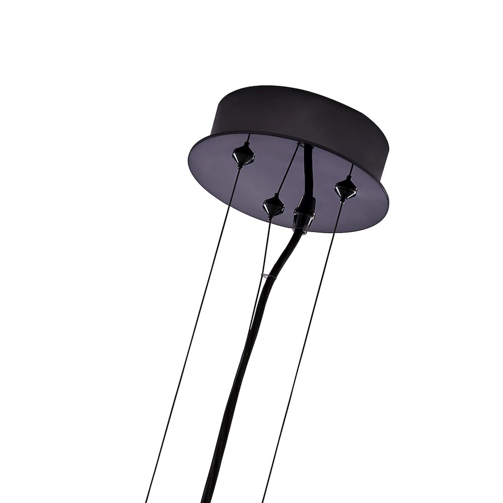 Glacier 10-in (26-watt) LED Black Nickel Pendant. Picture 4