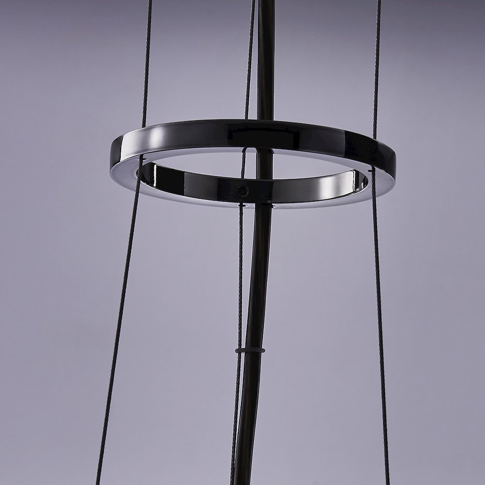 Glacier 10-in (26-watt) LED Black Nickel Pendant. Picture 7