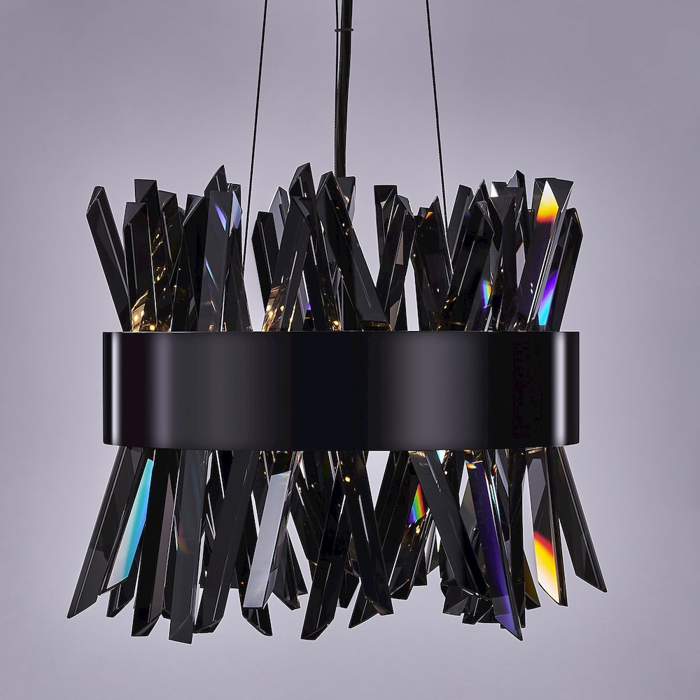 Glacier 10-in (26-watt) LED Black Nickel Pendant. Picture 9