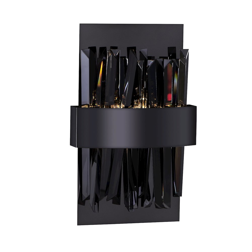 Glacier 12-in (8-watt) LED Black Nickel ADA Wall Sconce. Picture 2