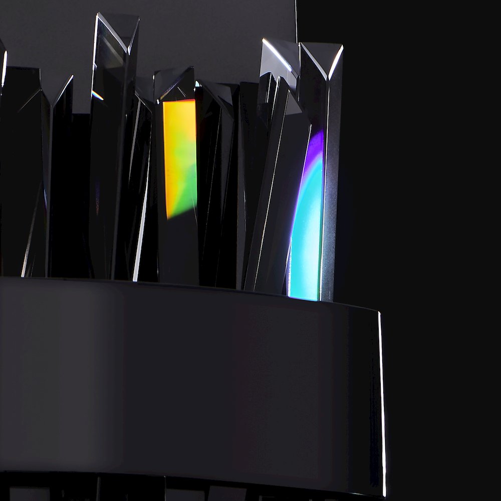 Glacier 12-in (8-watt) LED Black Nickel ADA Wall Sconce. Picture 4