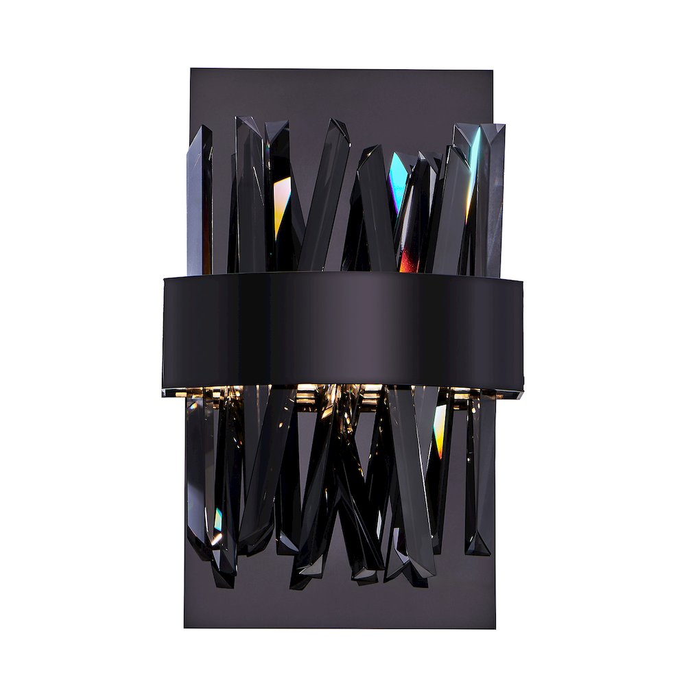 Glacier 12-in (8-watt) LED Black Nickel ADA Wall Sconce. Picture 5