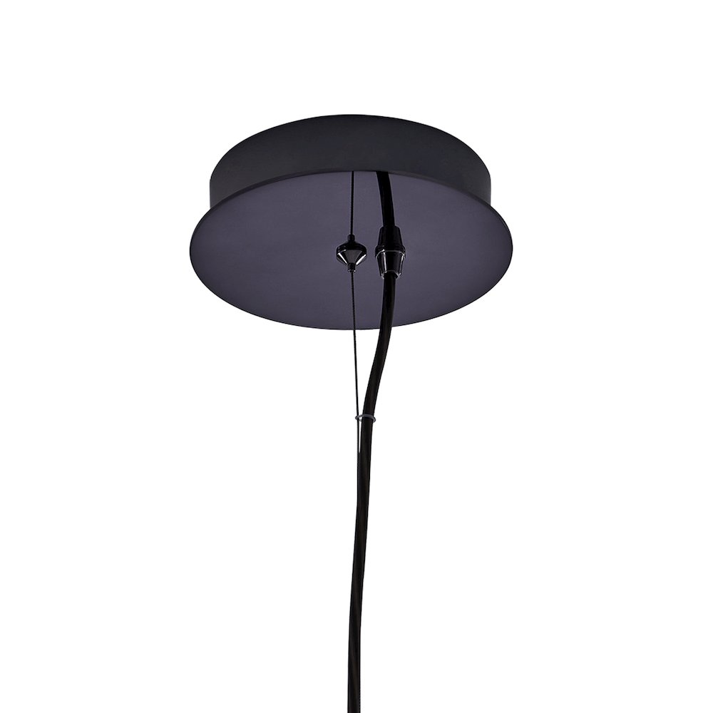 Glacier 42-in (40-watt) LED Black Nickel Wave Linear Pendant. Picture 5