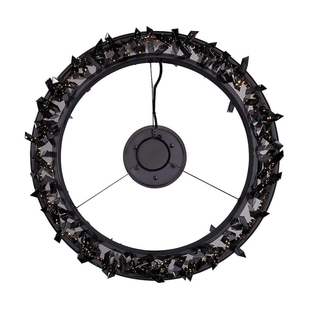 Glacier 20-in (58-watt) LED Black Nickel Pendant. Picture 2