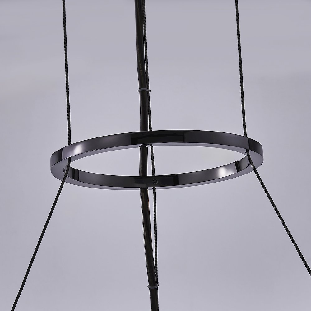 Glacier 20-in (58-watt) LED Black Nickel Pendant. Picture 5