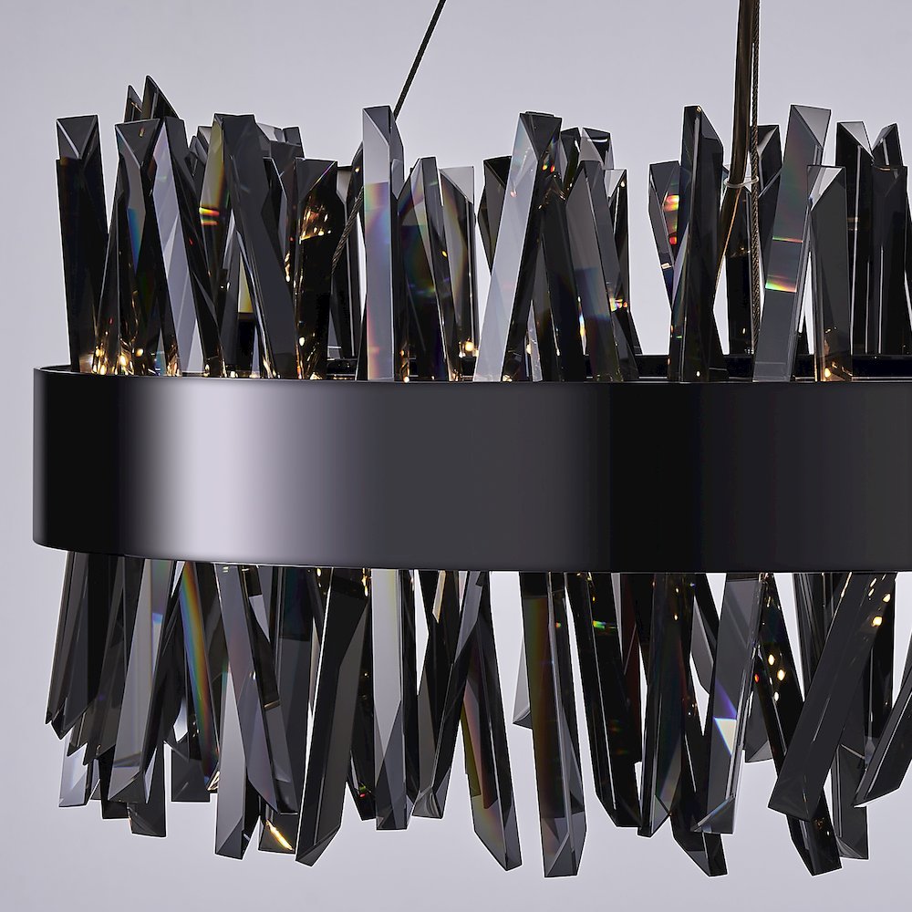 Glacier 20-in (58-watt) LED Black Nickel Pendant. Picture 6